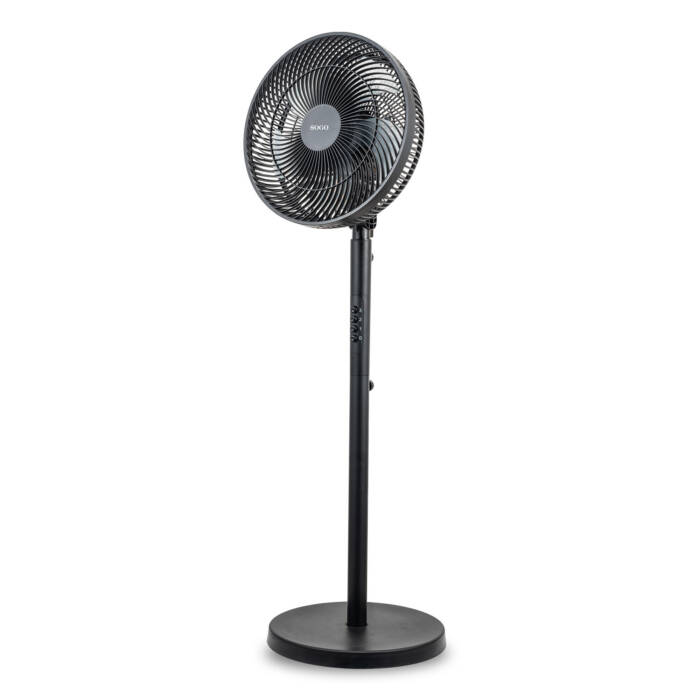 2-IN-1 16″ (40cm) DELUXE FLOOR FAN BLACK