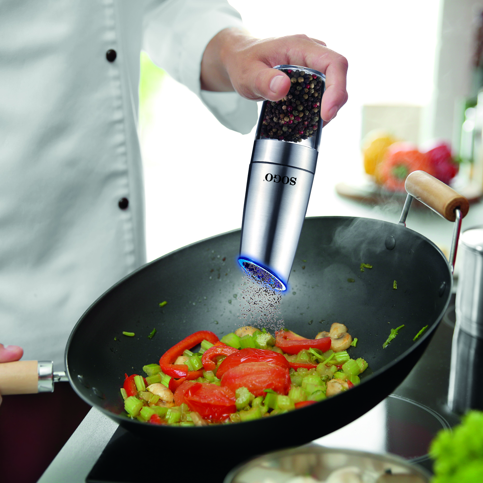 Manual Salt and Pepper Grinder Gravity Stainless Steel - Image 3