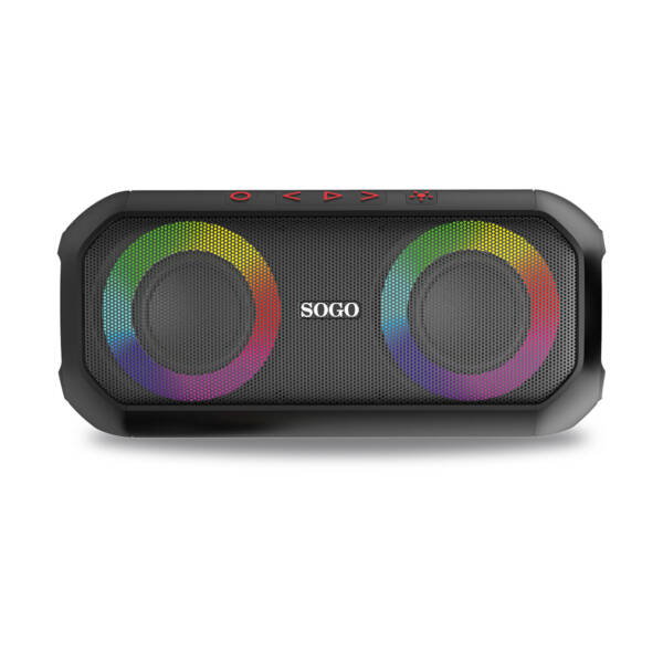 SOGO PORTABLE BLUETOOTH SPEAKER 12Wx2.4W