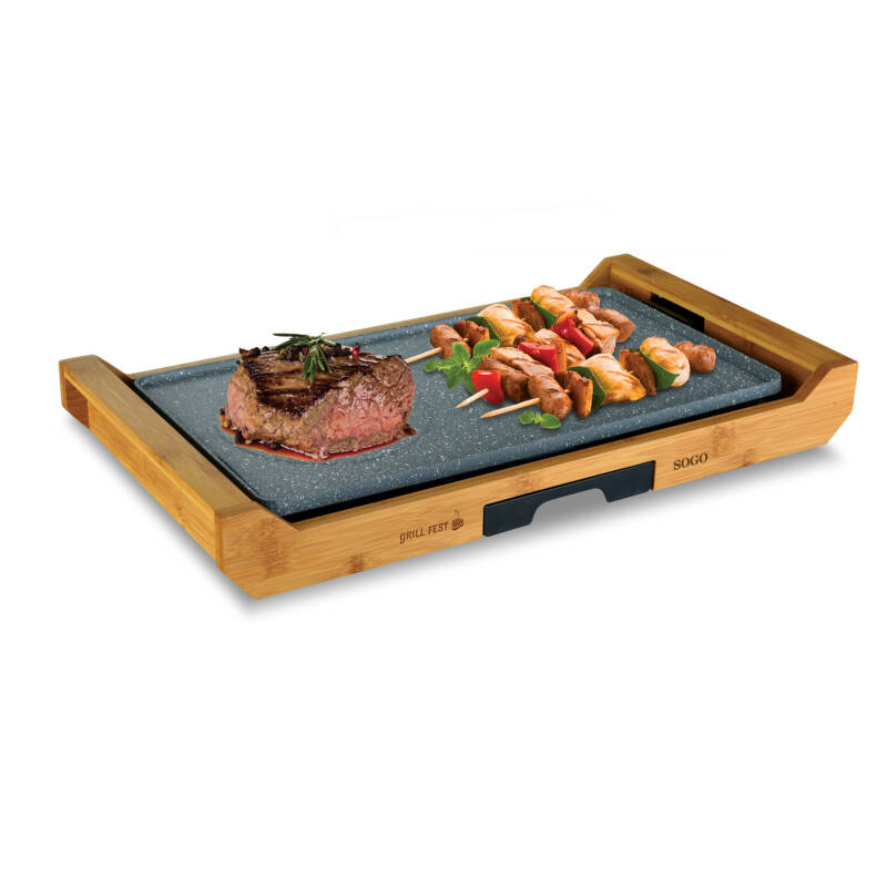 SOGO GRILL ELECT ALU WITH BAMBOO ANTIADH BASE.