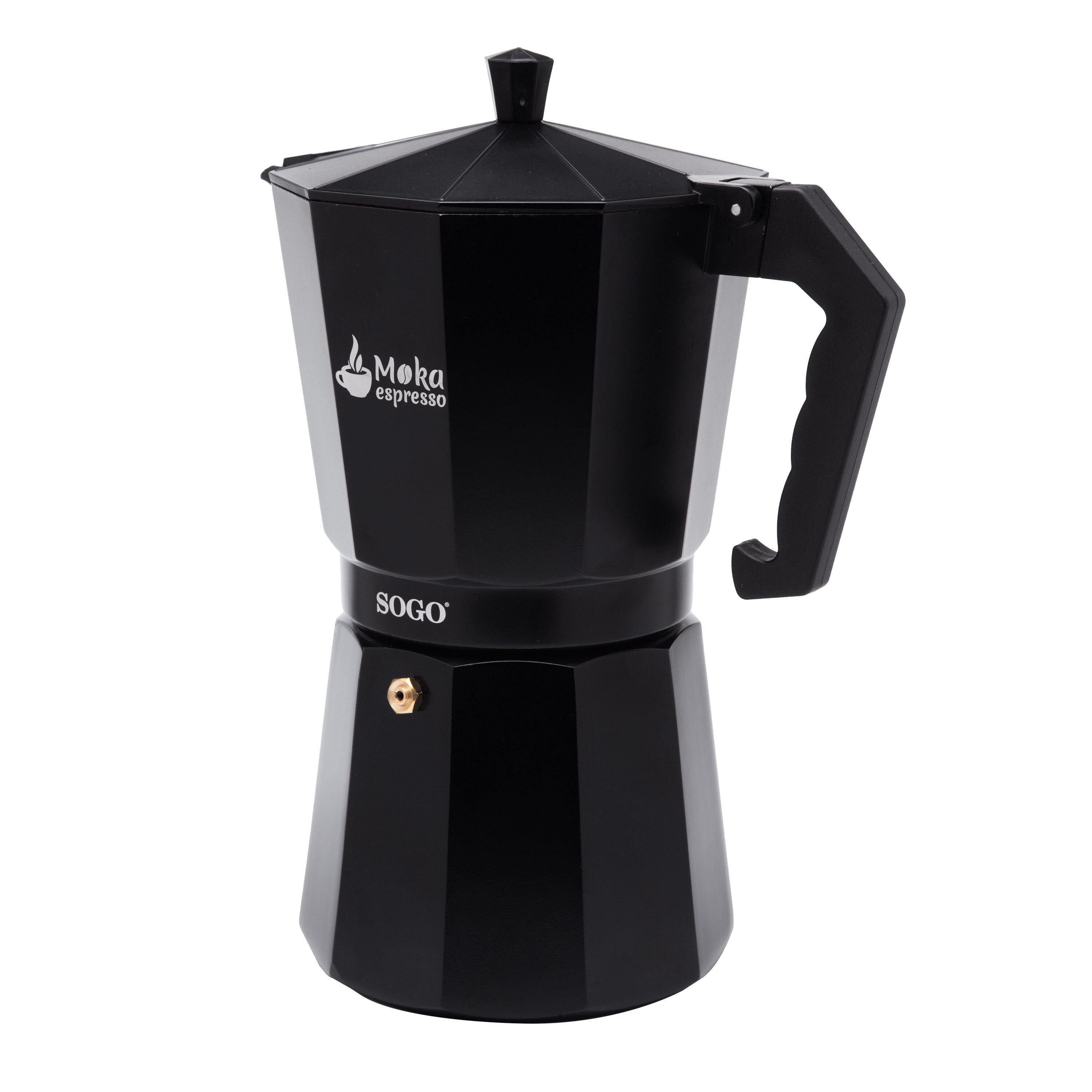satoko•*¨*•.¸♬︎ SOGO CAFETERA MOKAESPRESSO INDUCCION 12 TAZAS NEGRA - SOGO