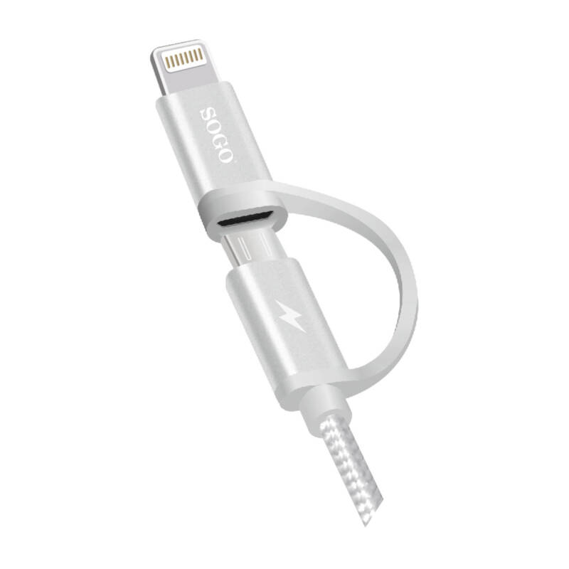 SOGO 2 IN 1 SERIES ELEGANT MICRO USB CHARGING CABLE