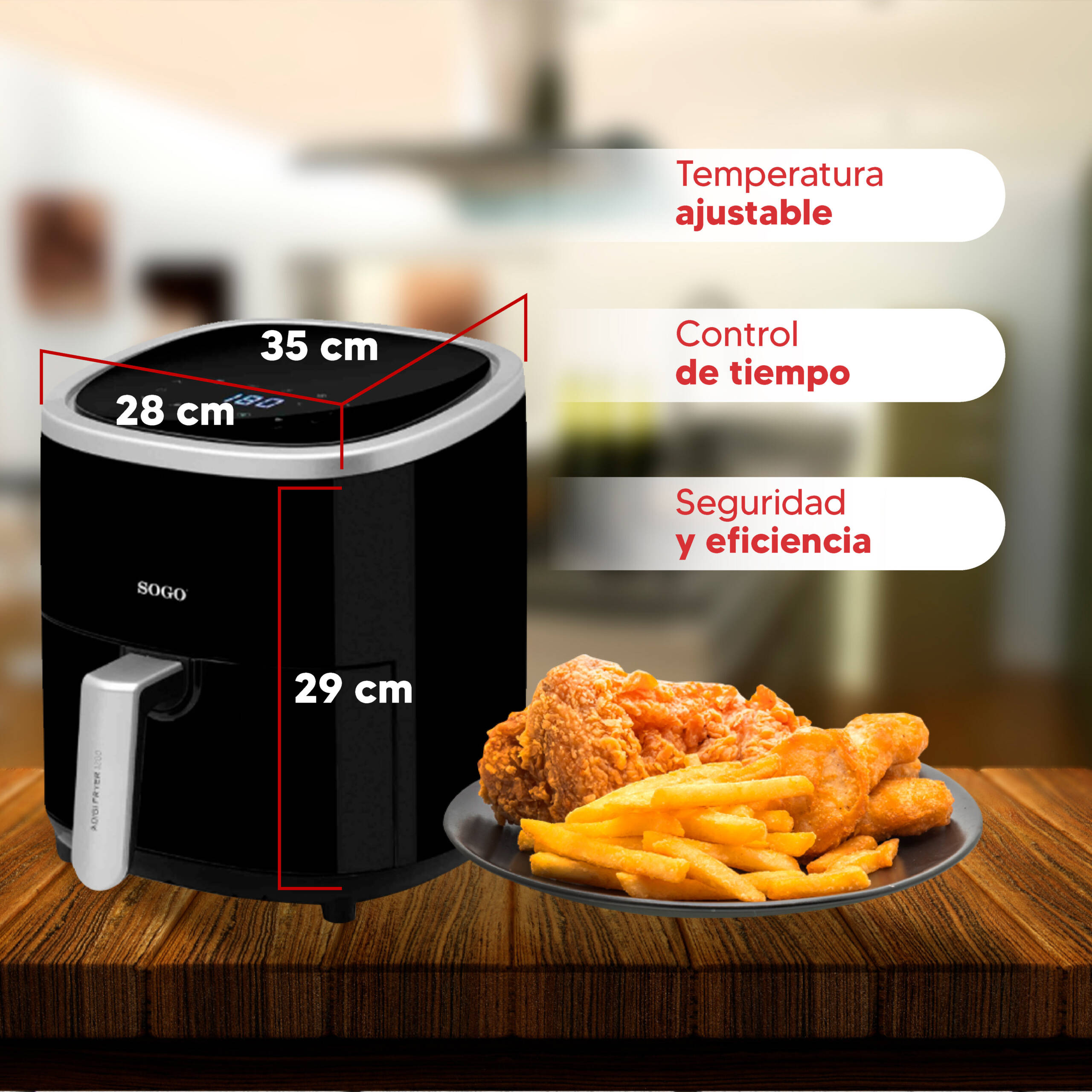 Freidora aire 6