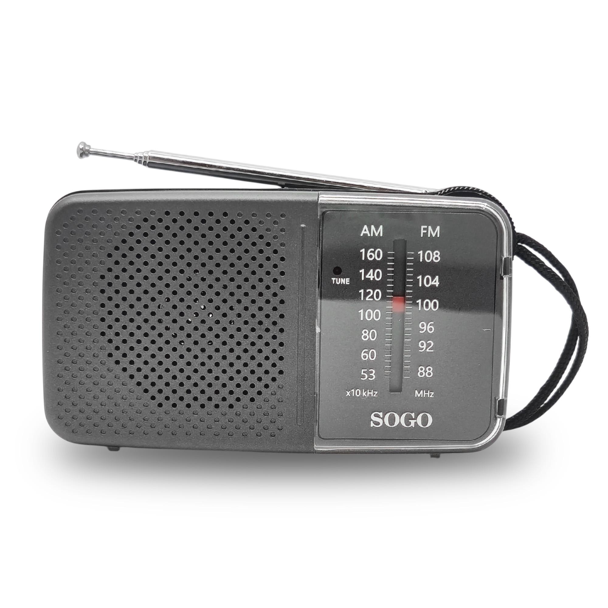Portable Pocket AM FM Radio with Speaker - SOGO