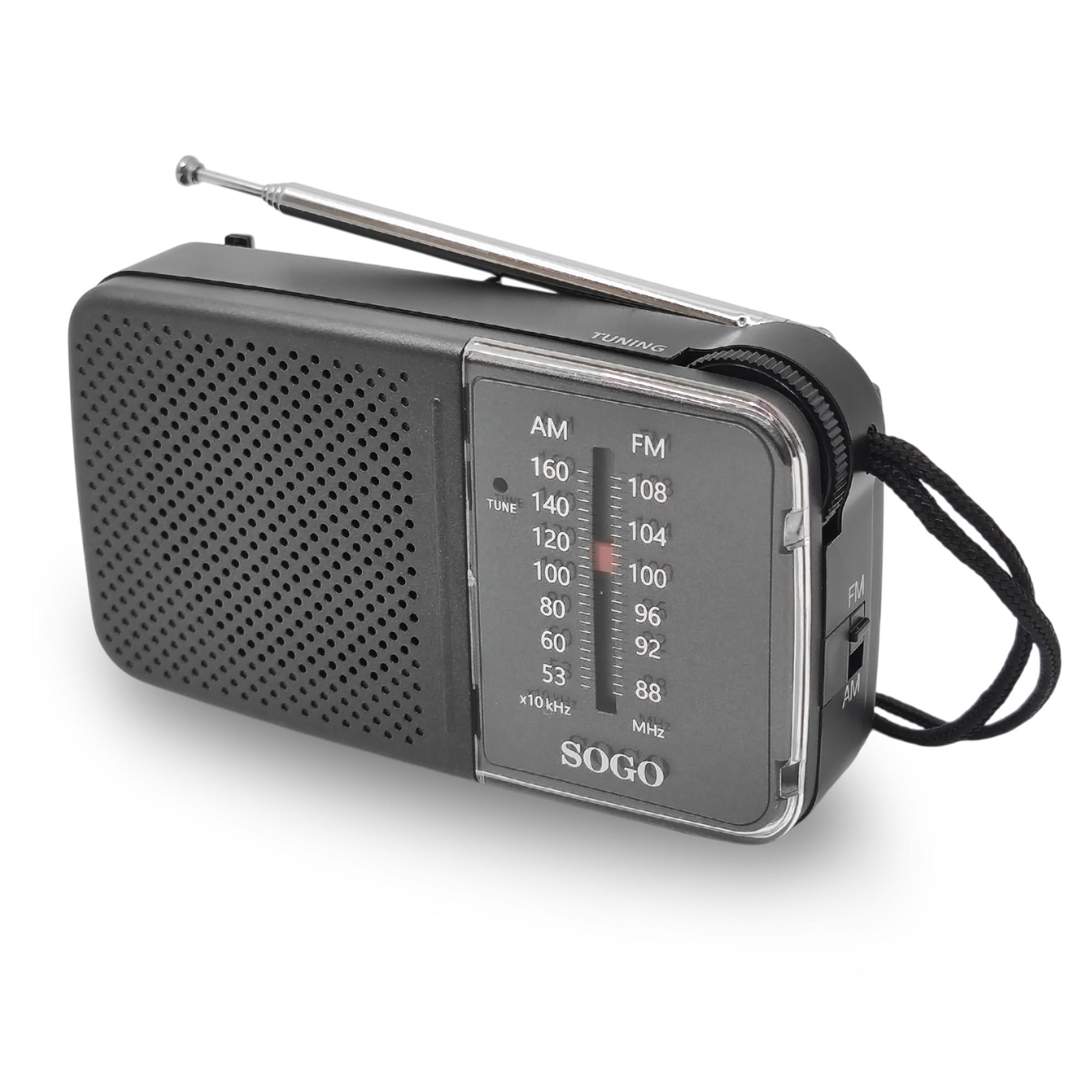 Portable Pocket AM FM Radio with Speaker - SOGO
