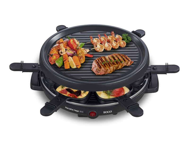 2-IN-1 GRILL+RACLETTE RACLETTEMAGIC800