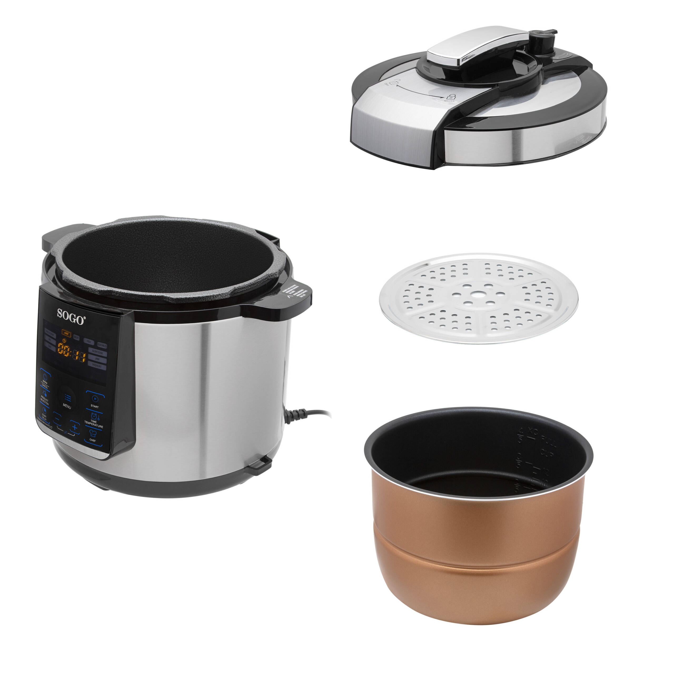 Zavor Lux Fagor Express Pressure Cooker ASSOIAR Fagor LUX LCD
