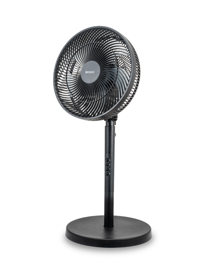 2-IN-1 16″ (40cm) DELUXE FLOOR FAN BLACK