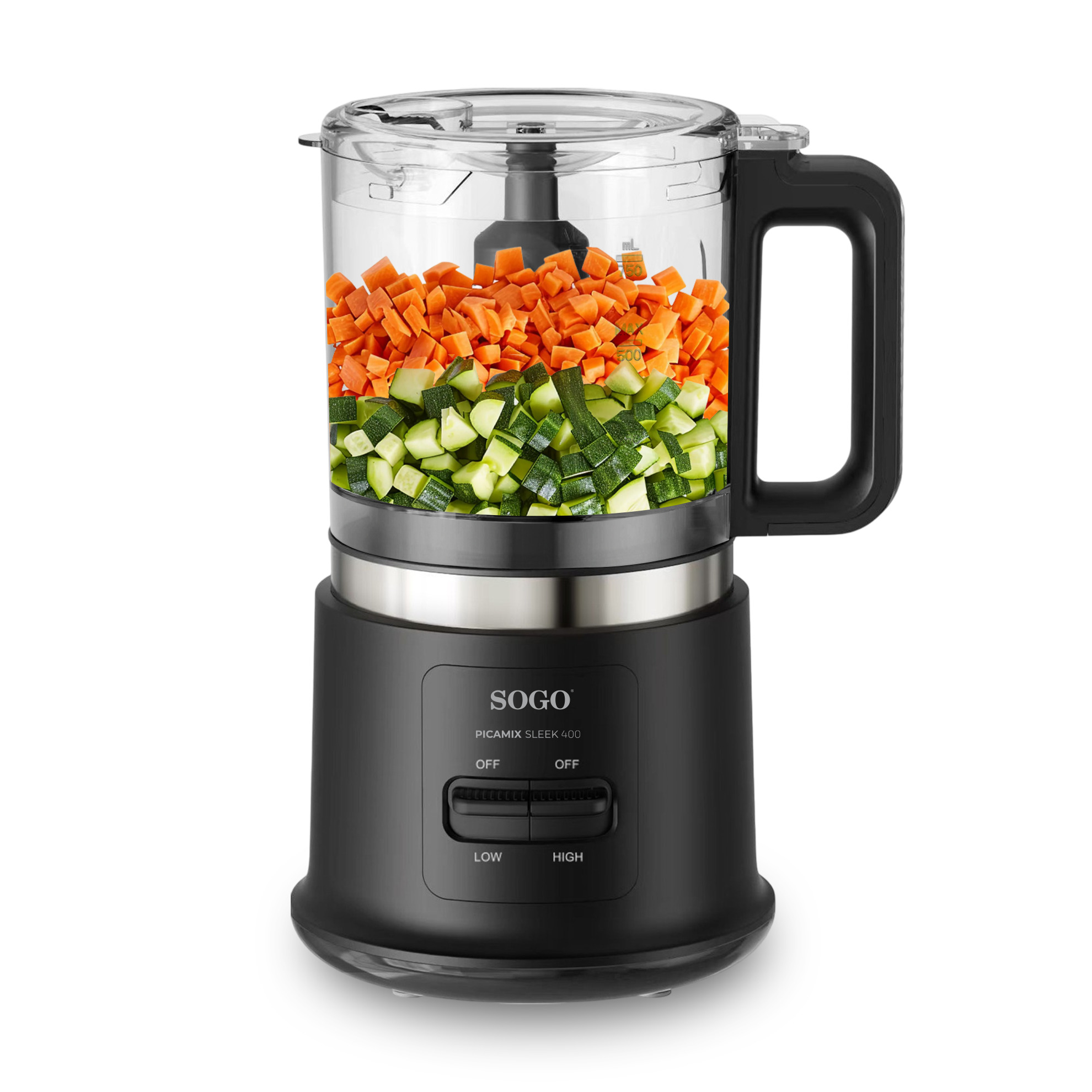 Picadora de Alimentos Con 4 Cuchillas de Titanio 1L - Image 3