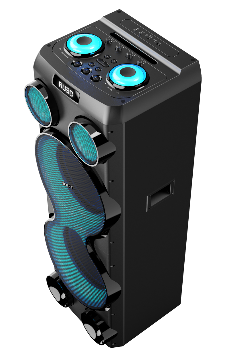 ALTAVOZ DE FIESTA PORTATIL 2X12¨+ 1X3¨ (CON TWEETER)